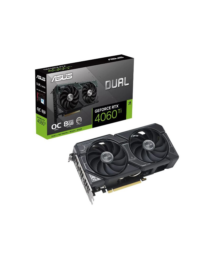 ASUS Dual GeForce RTX™ 4060 Ti OC Edition 8GB GDDR ASUS Dual GeForce RTX™ 4060 Ti OC Edition 8GB GDDR