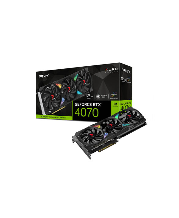 PNY GeForce RTX 4070 12GB XLR8 Gaming VERTO EPIC-X RGB Triple Fan