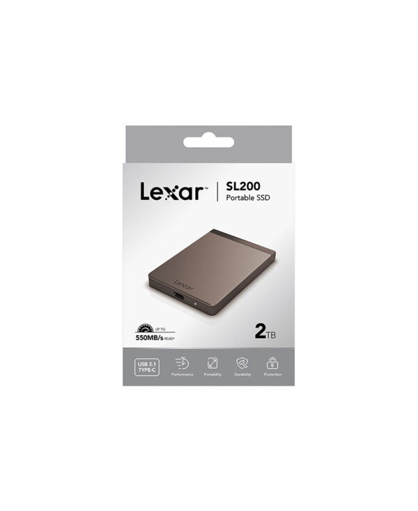 Lexar SL200 2TB Portable SSD, Up To 550MB/s Read