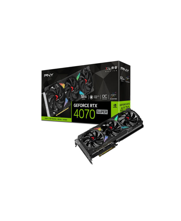 PNY GeForce RTX™ 4070 SUPER 12GB OC XLR8 ARGB TF VERTO