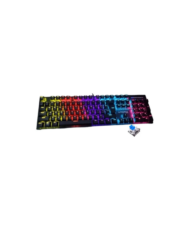 UTOPIA K880 RAINBOW MECHANICAL KEYBOARD BLUE SWITCH RGB