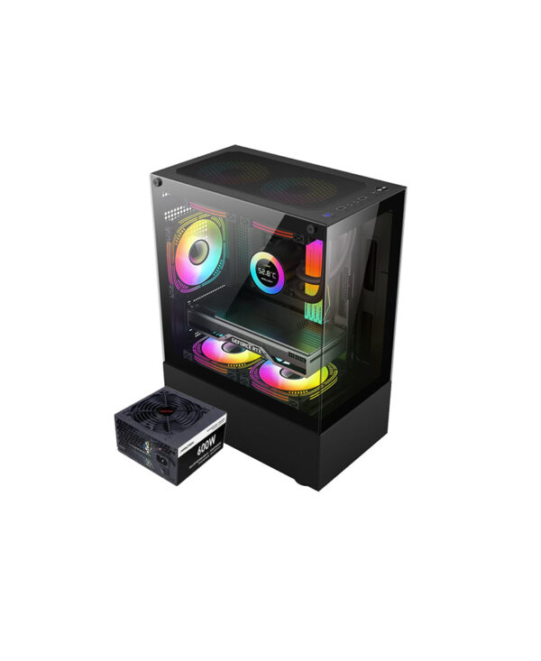 Arktek 33-Black ARGB + PSU 600W