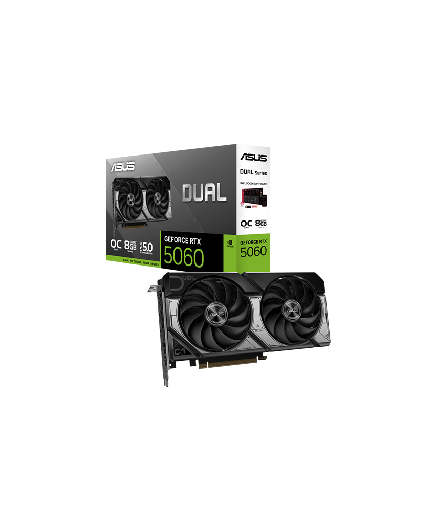 ASUS Dual GeForce RTX™ 5060 8GB GDDR7 OC Edition ASUS Dual GeForce RTX™ 5060 8GB GDDR7 OC Edition