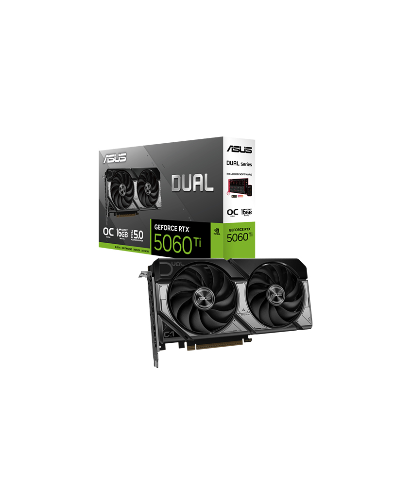 ASUS Dual GeForce RTX™ 5060 Ti 16GB GDDR7 OC Edition ASUS Dual GeForce RTX™ 5060 Ti 16GB GDDR7 OC Edition